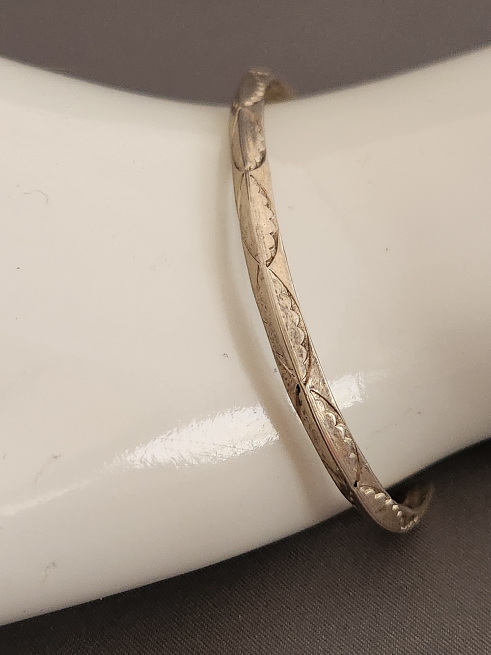 Classic Stamped Sterling Silver Cuff Stacking Bracelet